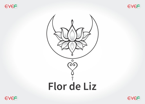 logotipo logomarca loja flor de liz